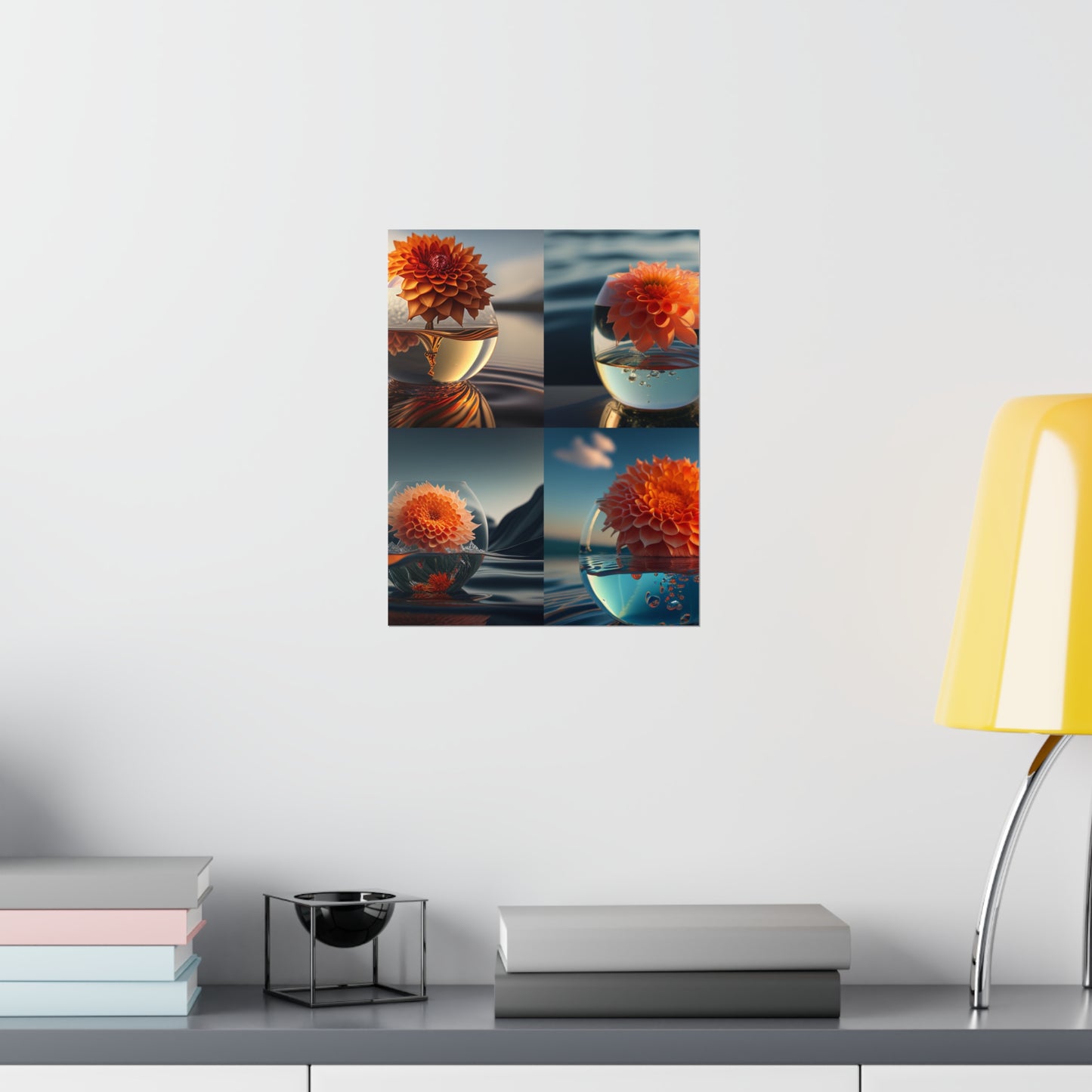 Premium Matte Vertical Posters Dahlia Orange 5