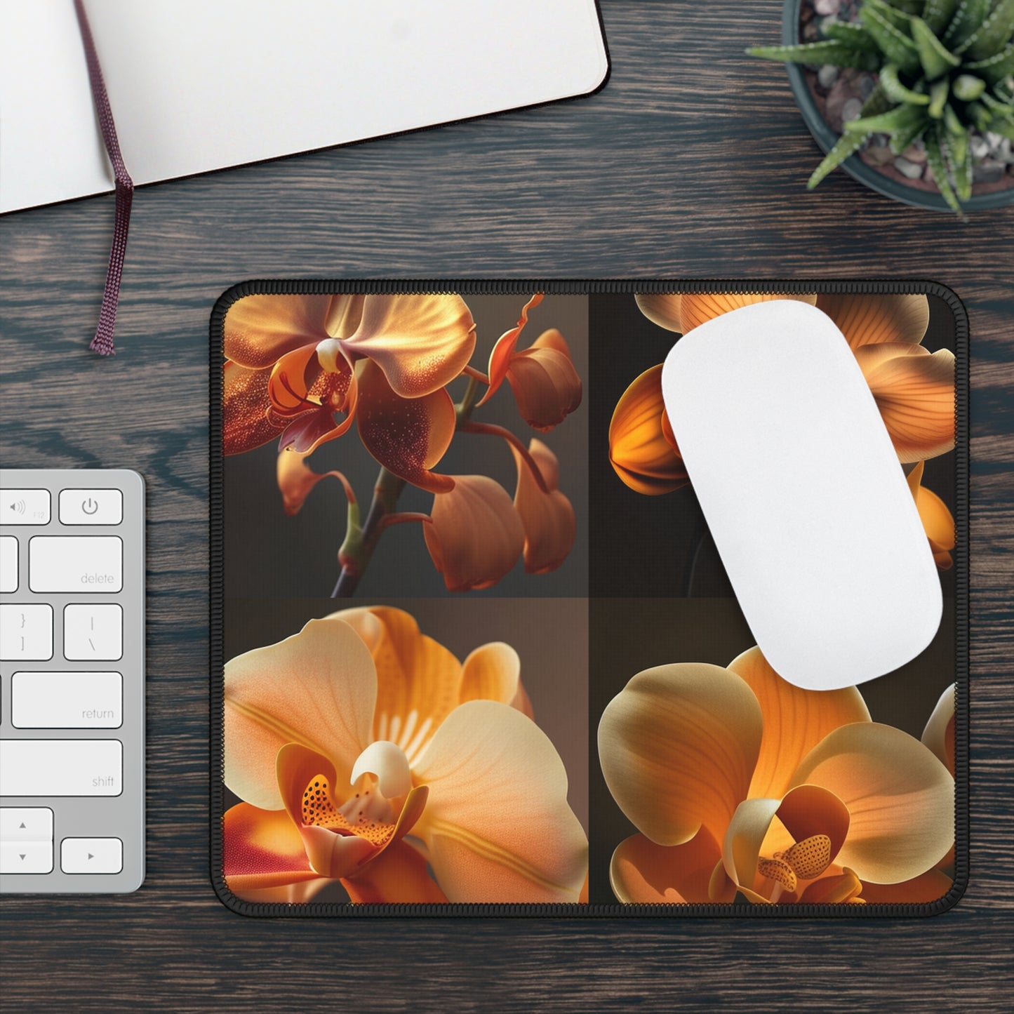 Gaming Mouse Pad  Orange Orchid 5