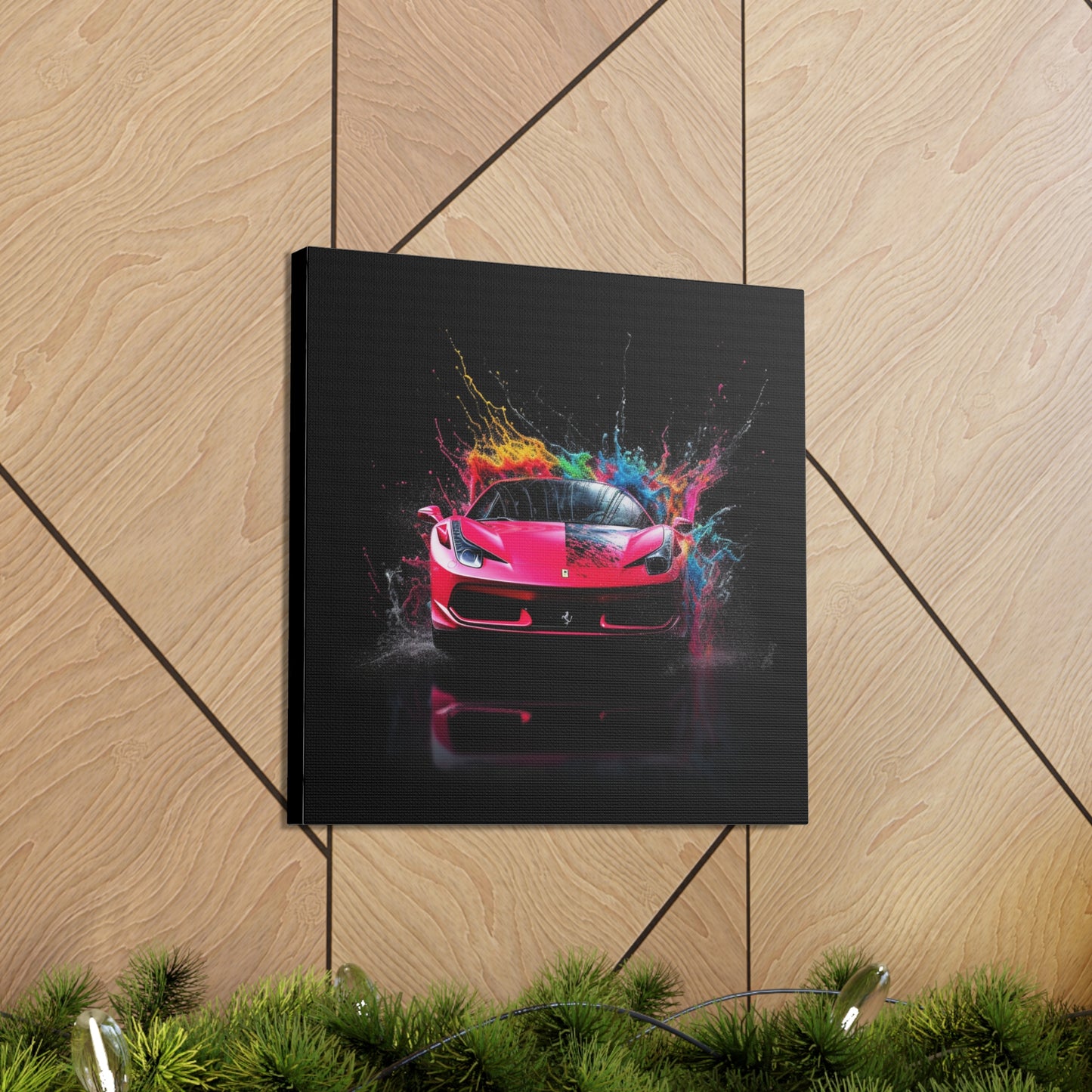 Canvas Gallery Wraps Ferrari Water Splash 2