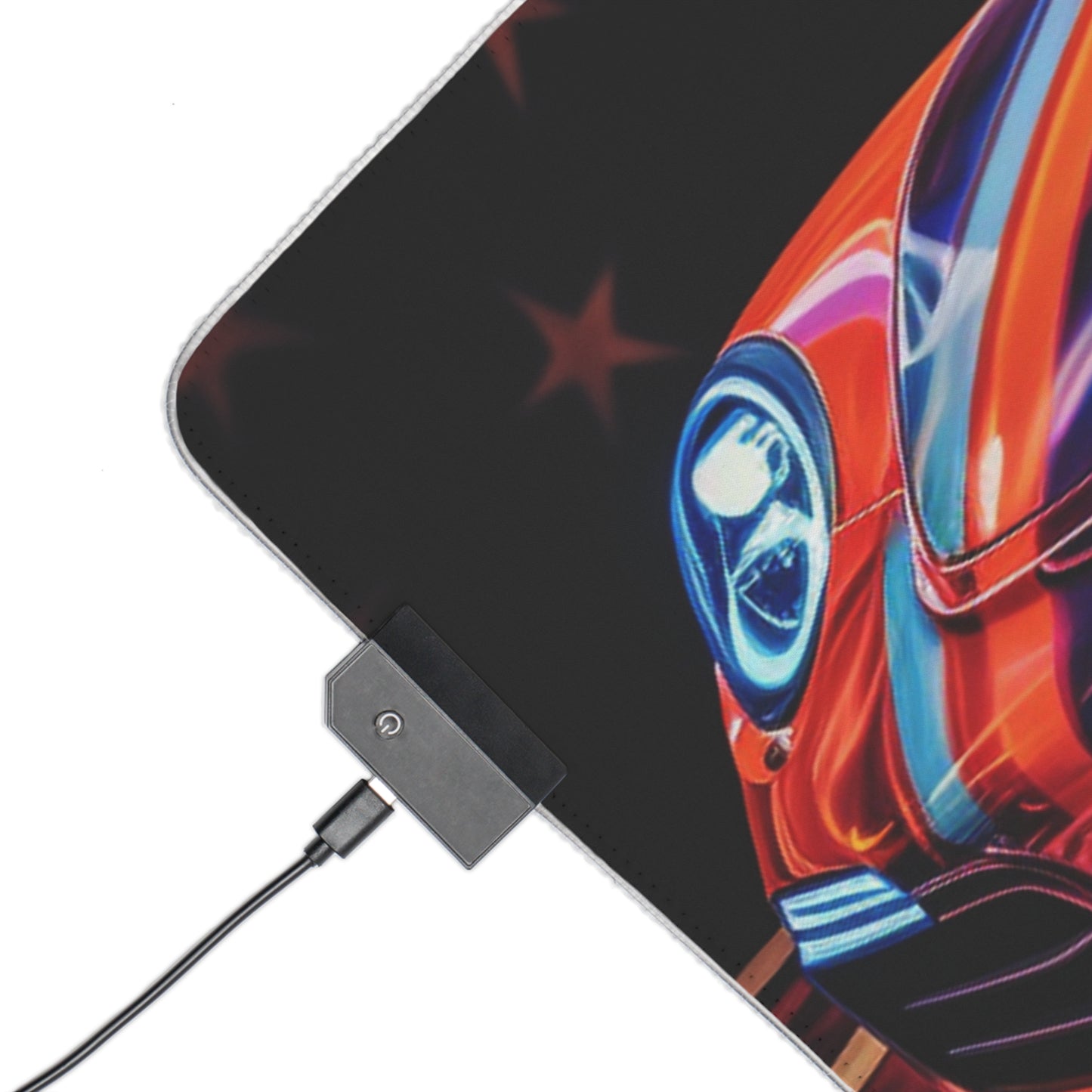 LED Gaming Mouse Pad Macro American Flag Porsche 4