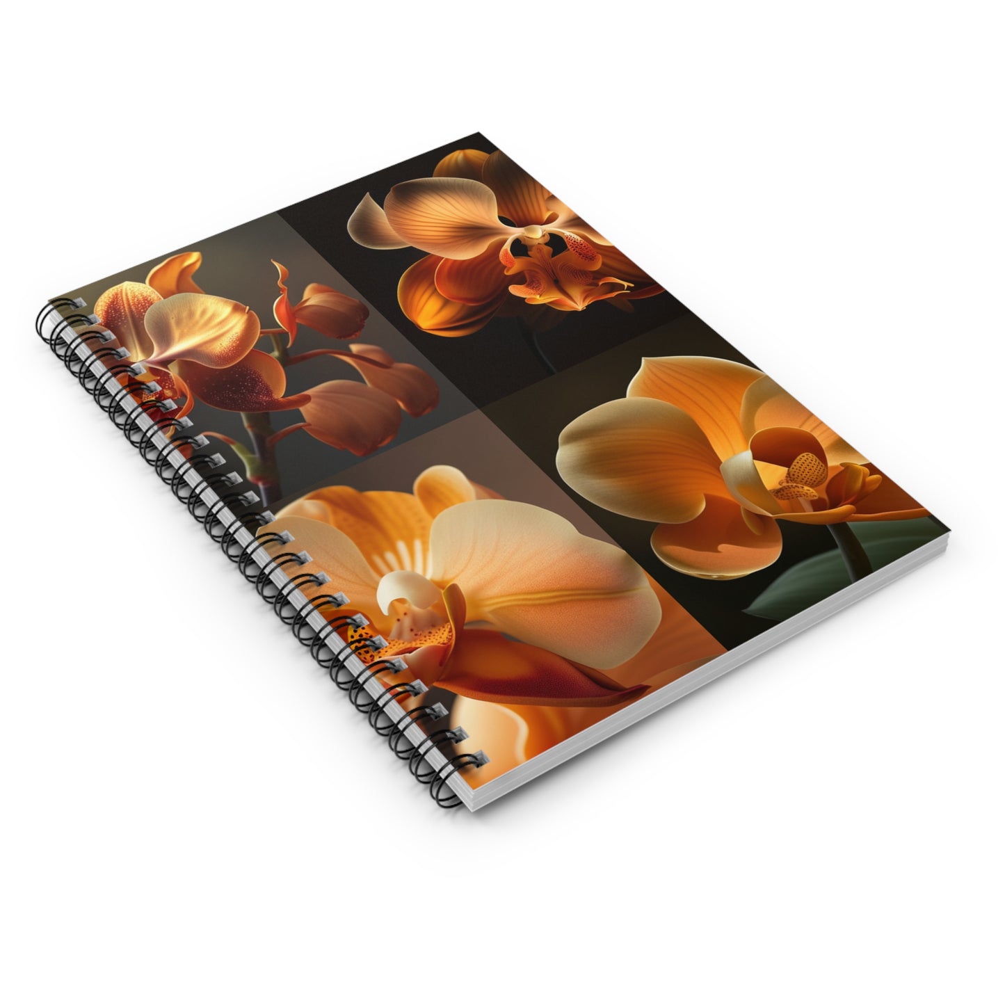 Spiral Notebook - Ruled Line Orange Orchid 5