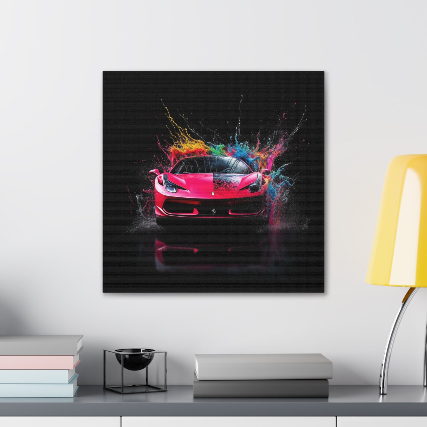 Canvas Gallery Wraps Ferrari Water Splash 2