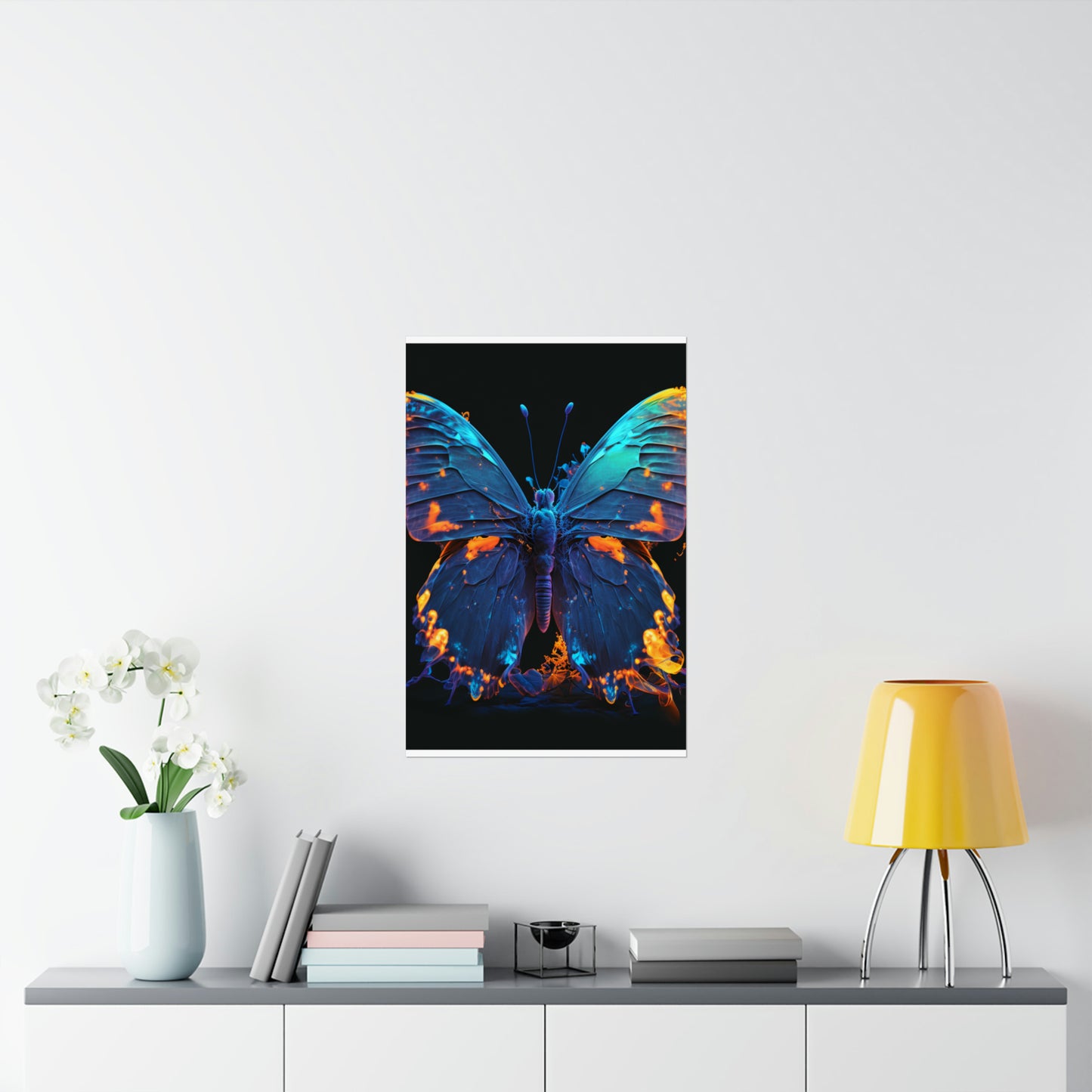 Premium Matte Vertical Posters Thermal Butterfly 3