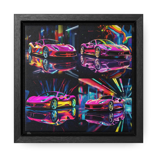 Gallery Canvas Wraps, Square Frame Pink Macro Ferrari 5