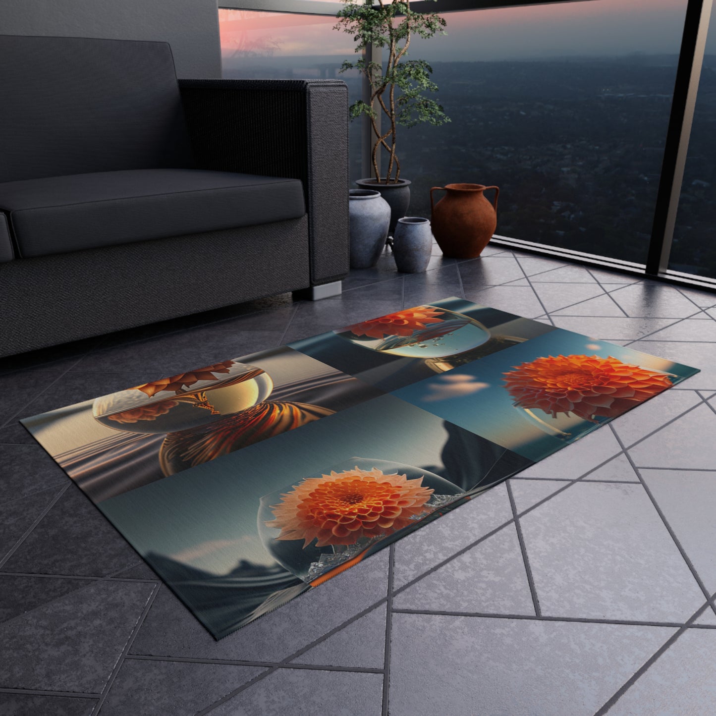 Outdoor Rug  Dahlia Orange 5