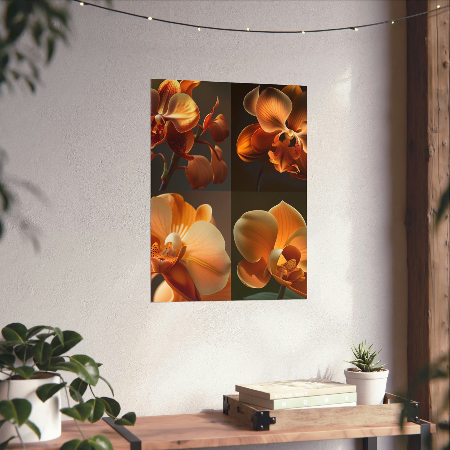 Premium Matte Vertical Posters Orange Orchid 5