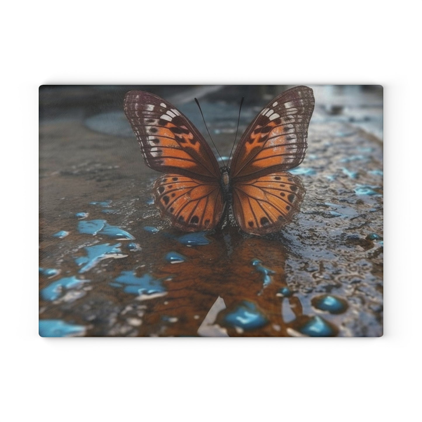 Glass Cutting Board Water Butterfly Street 2