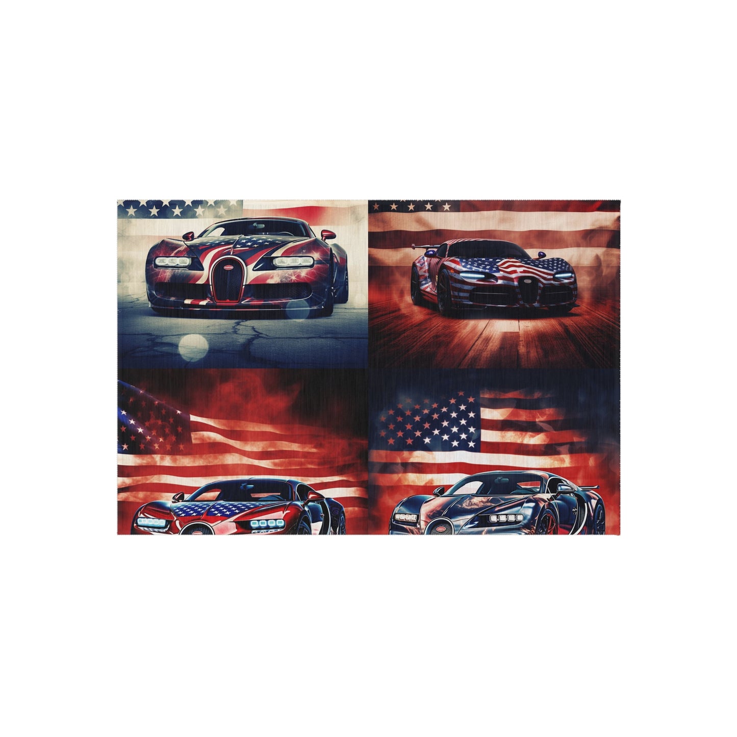 Outdoor Rug  Abstract American Flag Background Bugatti 5