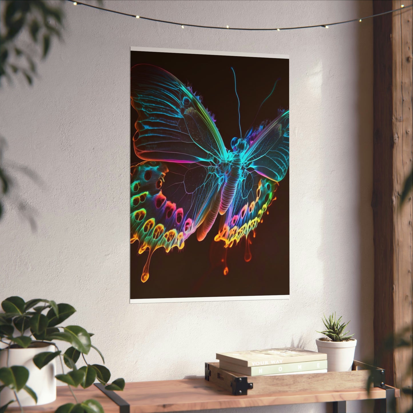 Premium Matte Vertical Posters Thermal Butterfly 2