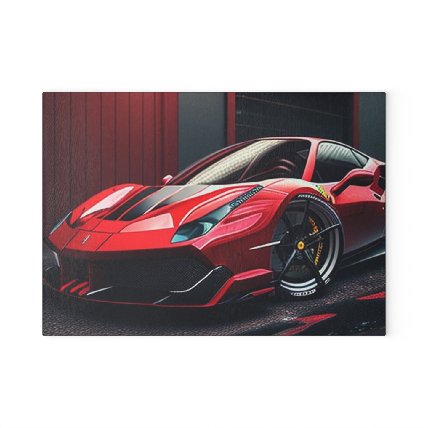 Glass Cutting Board Ferrari Hyper 1