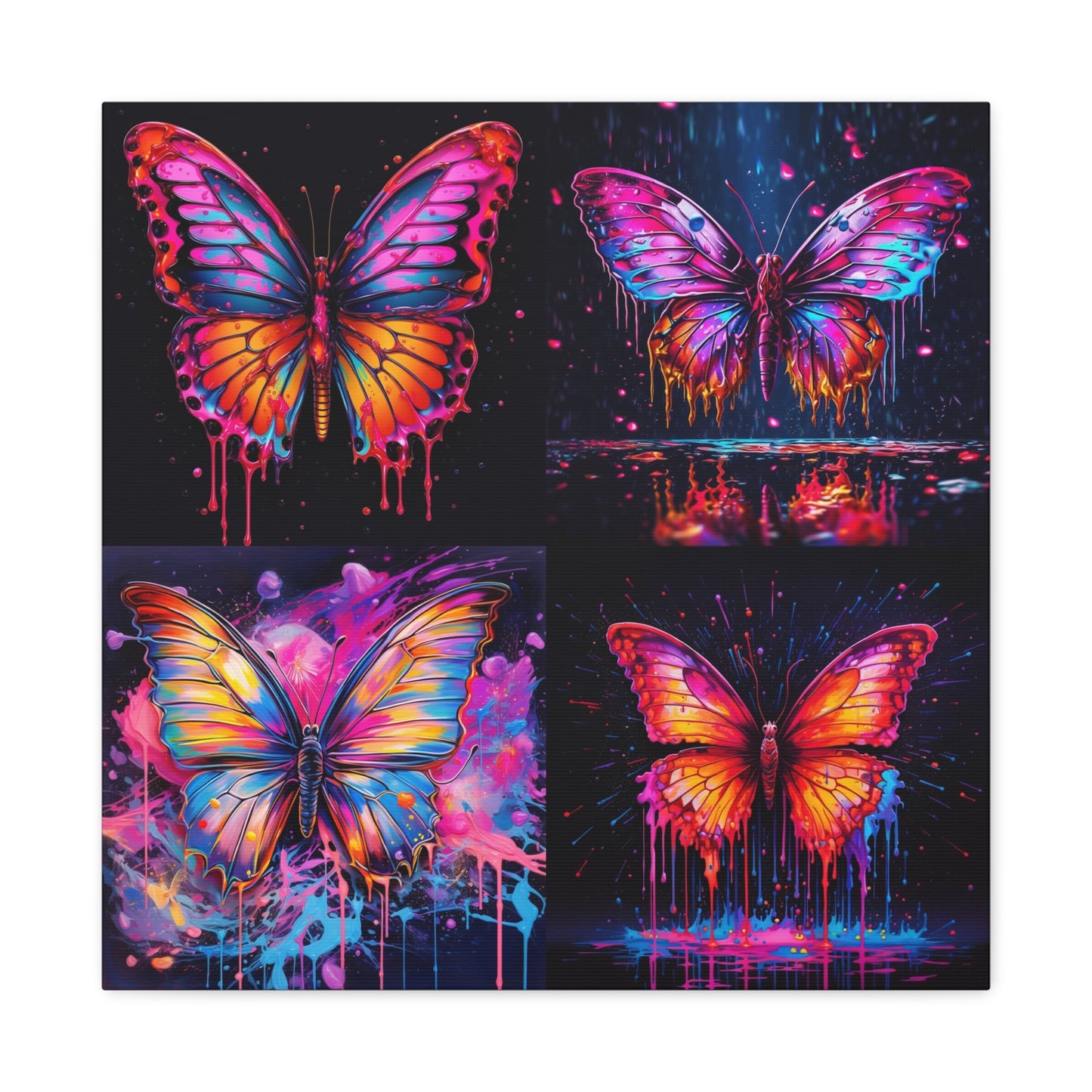 Canvas Gallery Wraps Pink Butterfly Flair 5
