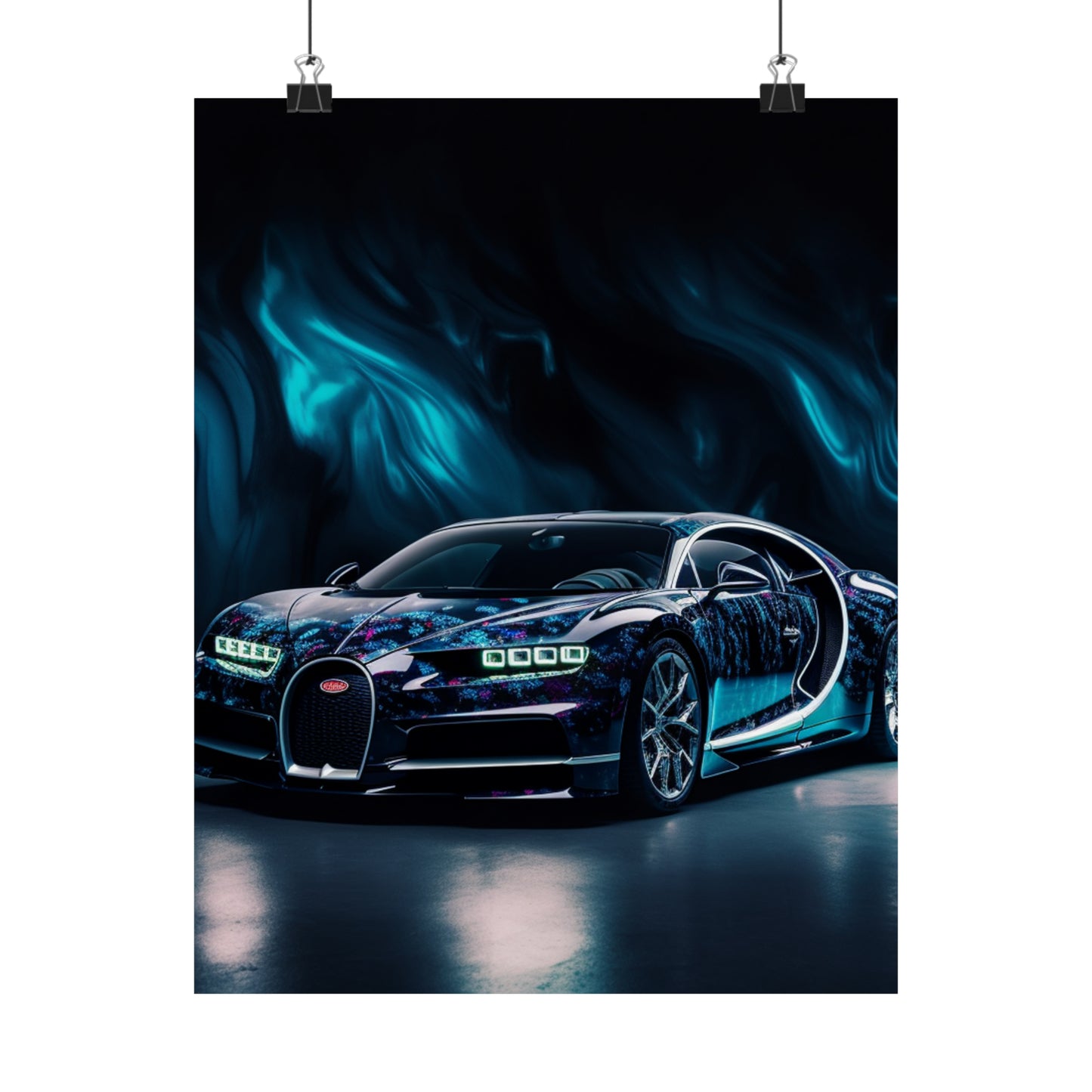 Premium Matte Vertical Posters Hyper Bugatti 1