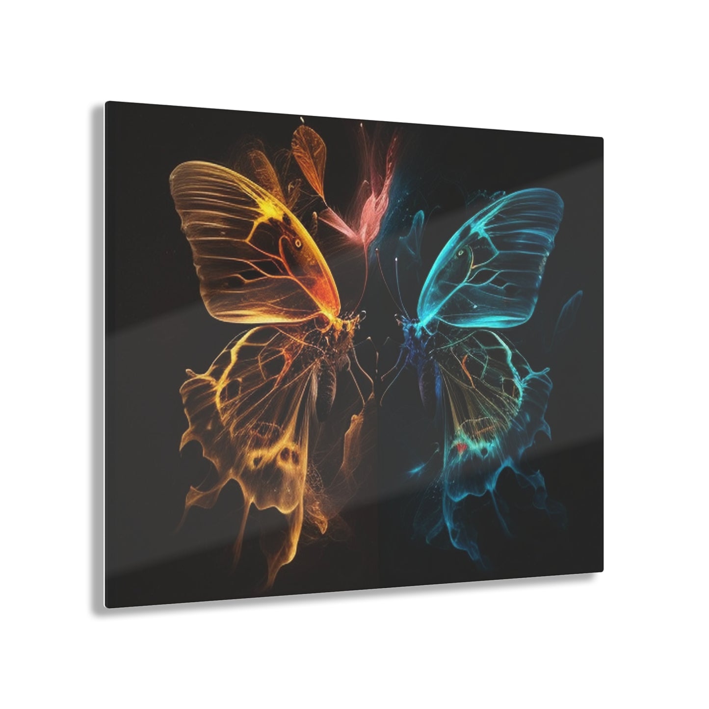 Acrylic Prints Kiss Neon Butterfly 4