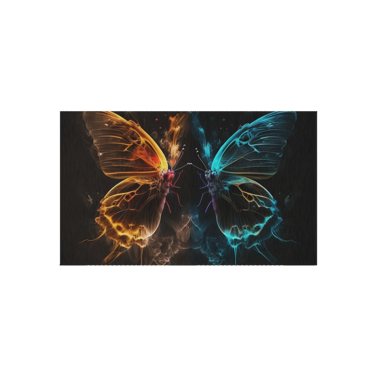 Outdoor Rug  Kiss Neon Butterfly 7