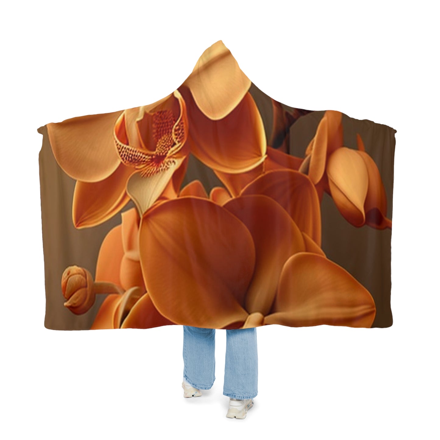 Snuggle Hooded Blanket orchid pedals 4