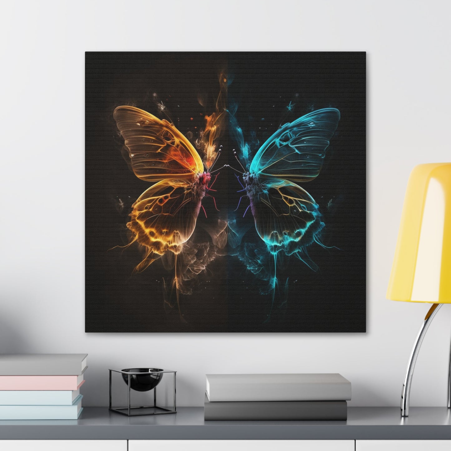 Canvas Gallery Wraps Kiss Neon Butterfly 7