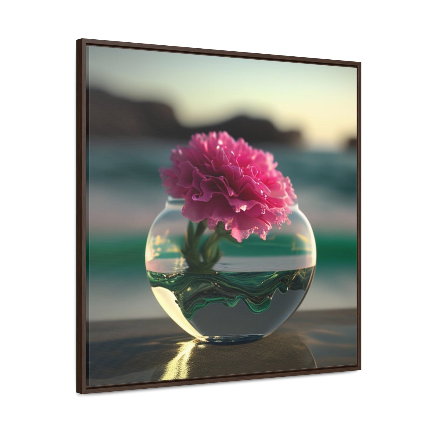 Gallery Canvas Wraps, Square Frame Carnation 3