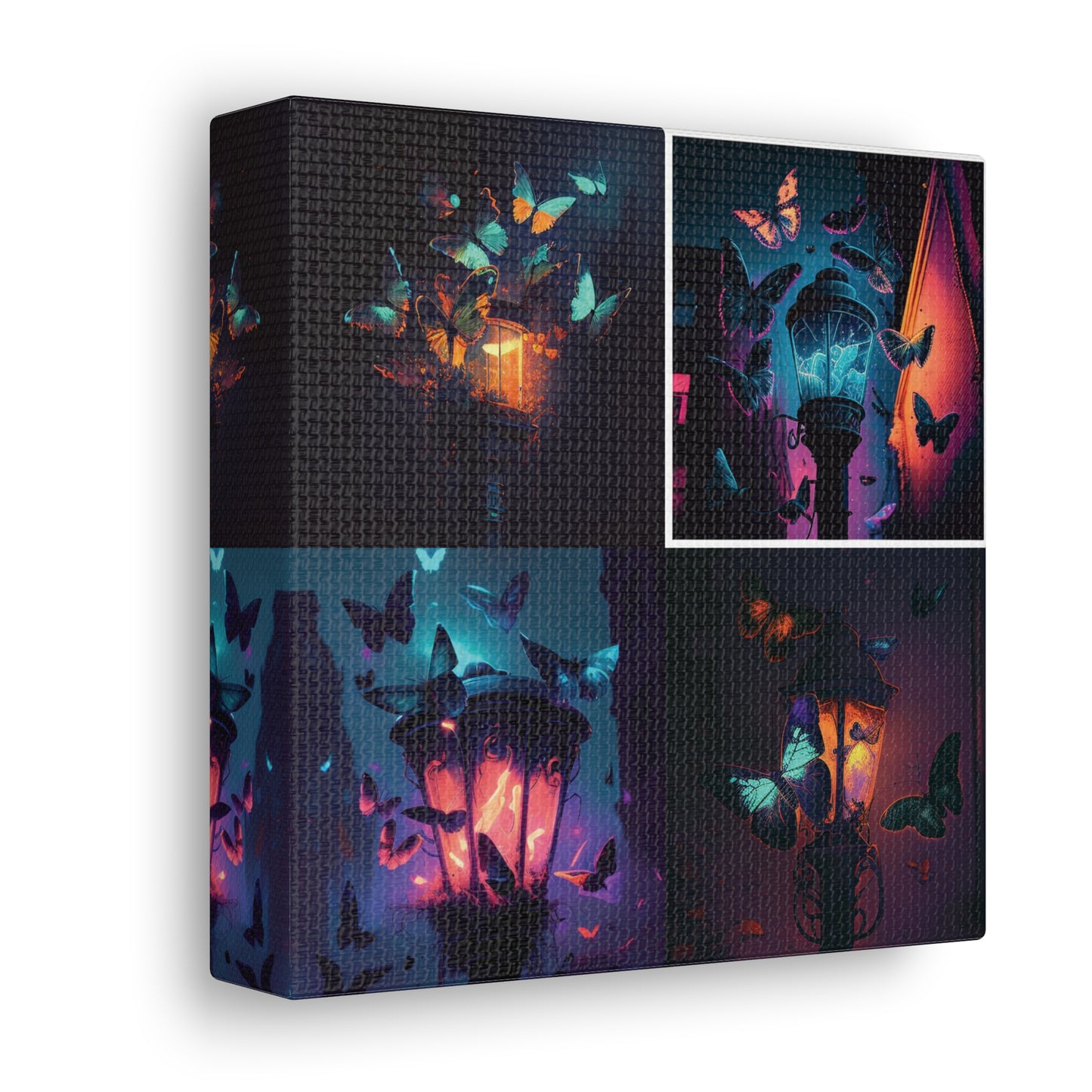 Canvas Gallery Wraps Street Light Butterfly 5