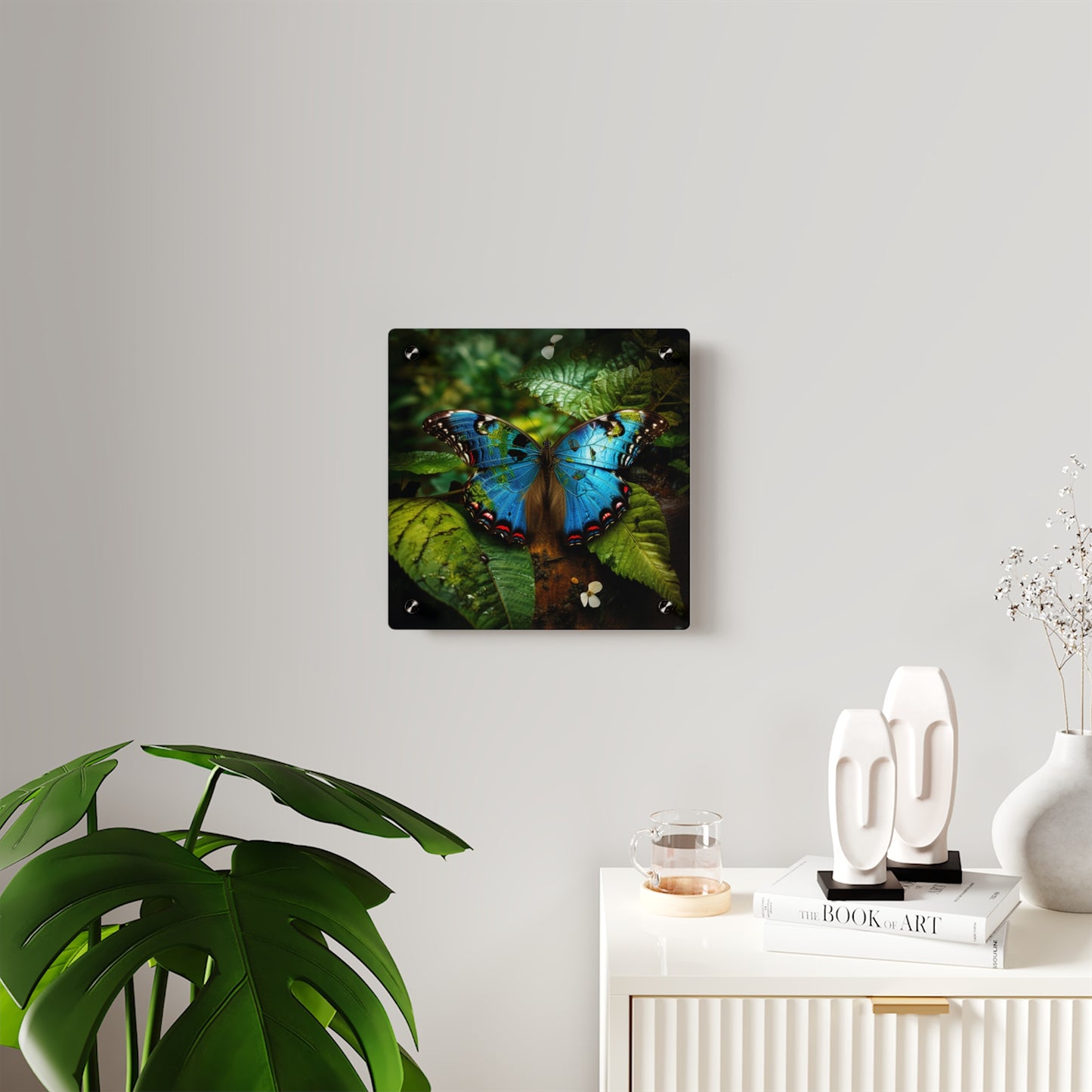 Acrylic Wall Art Panels Jungle Butterfly 2