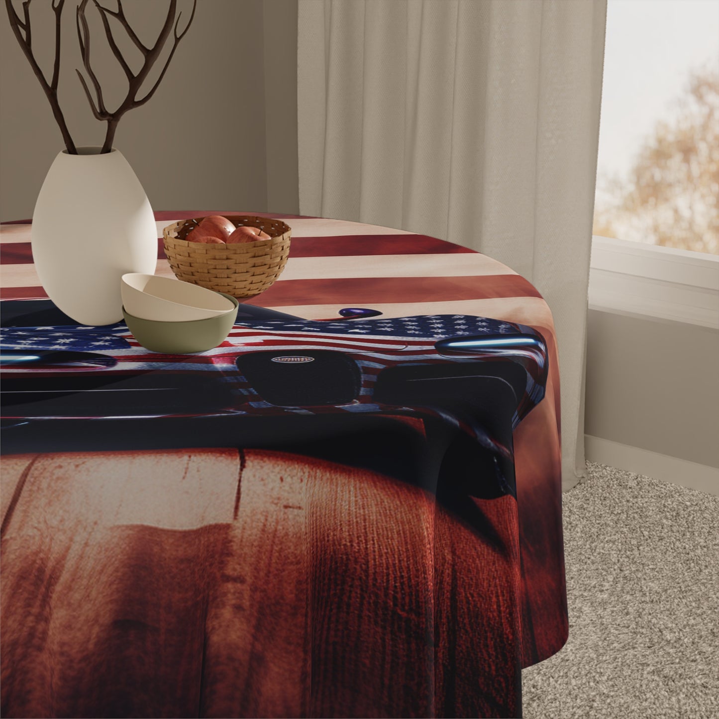 Tablecloth Abstract American Flag Background Bugatti 2