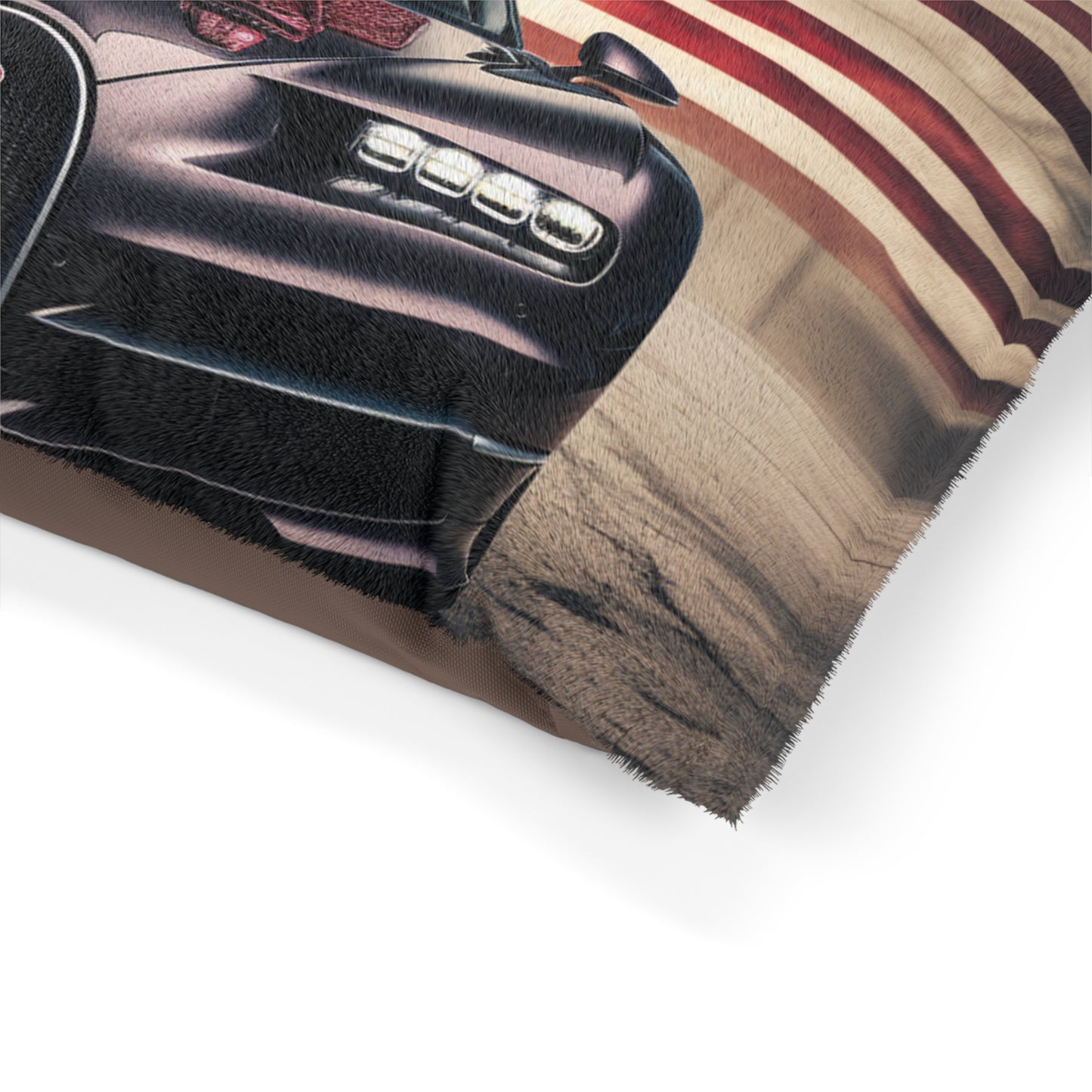 Pet Bed American Flag Background Bugatti 2