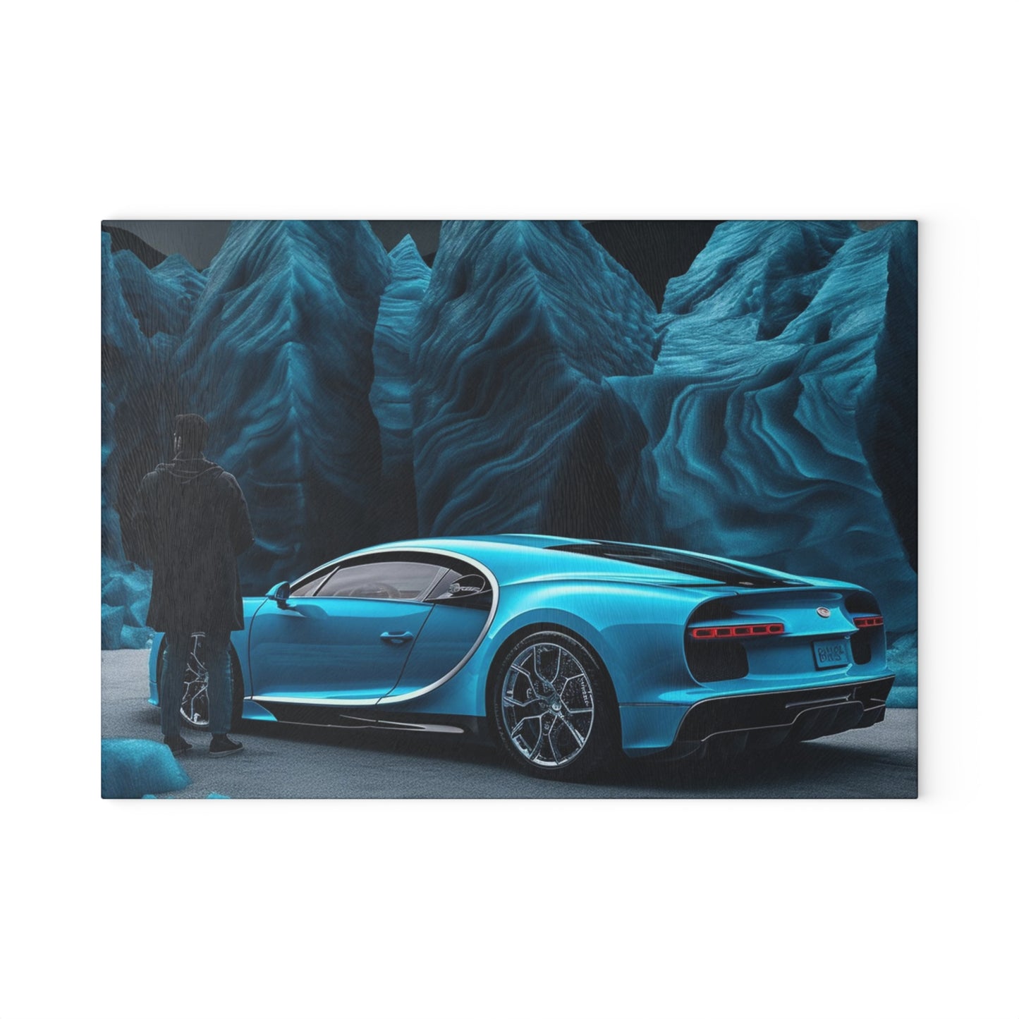 Glass Cutting Board Bugatti Real Look 3