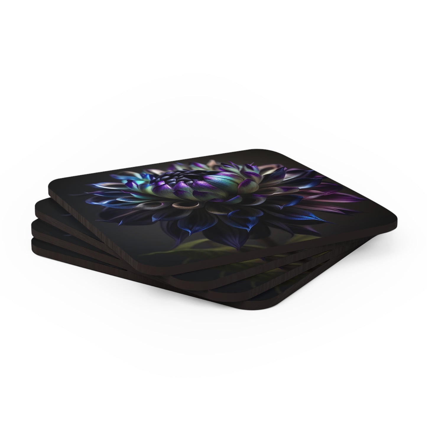 Corkwood Coaster Set Dahlia Purple 4
