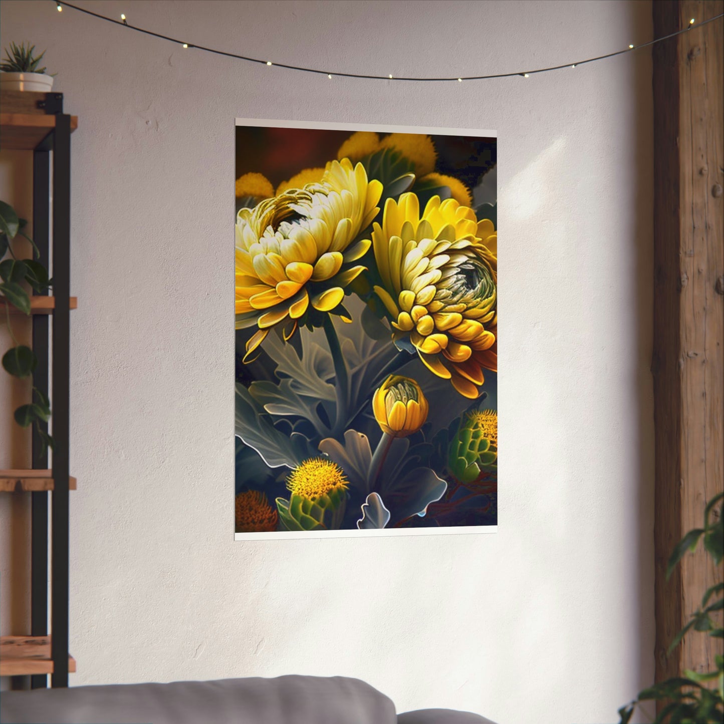 Premium Matte Vertical Posters Yellow Hermosas Flores Amarillas 2