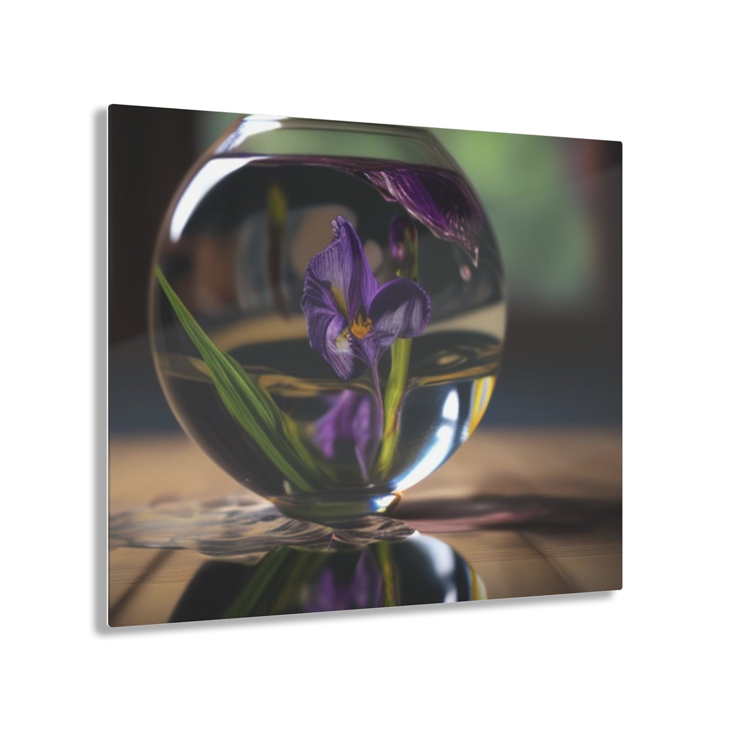 Acrylic Prints Purple Iris in a vase 1