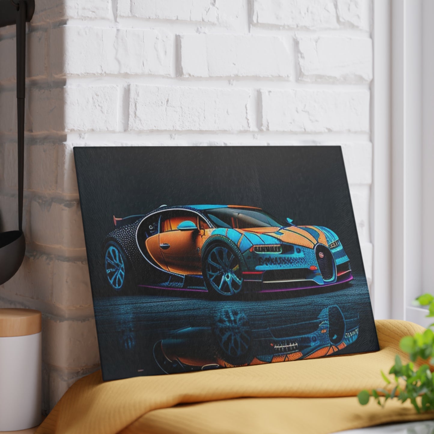 Glass Cutting Board Bugatti Blue 1