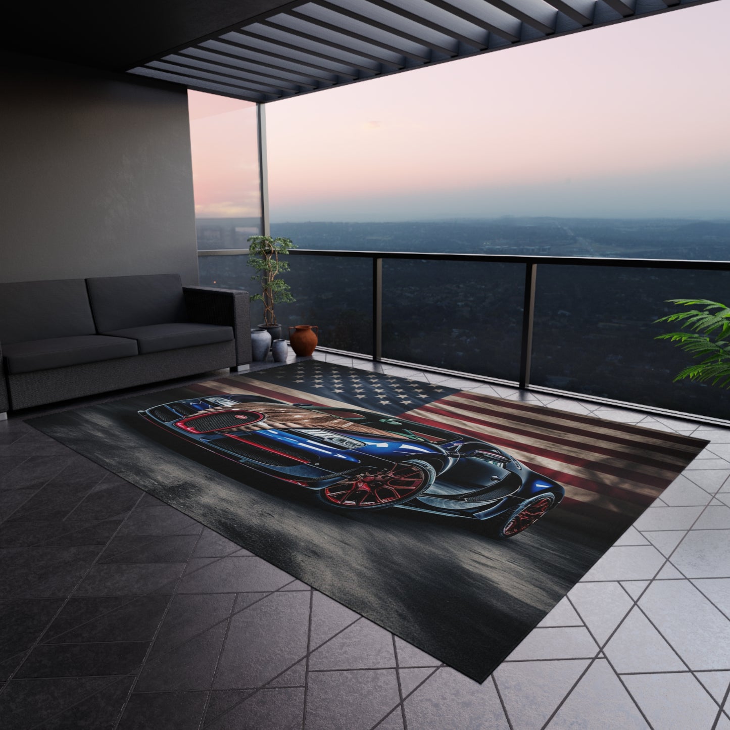 Outdoor Rug  Bugatti American Flag 4