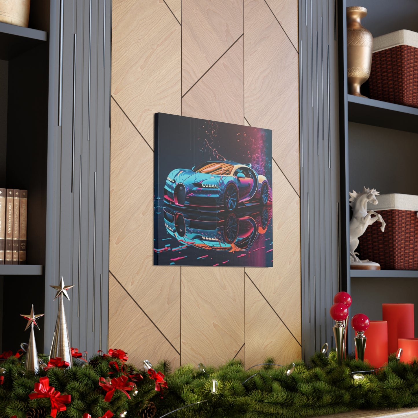 Canvas Gallery Wraps Bugatti Neon Chiron 4