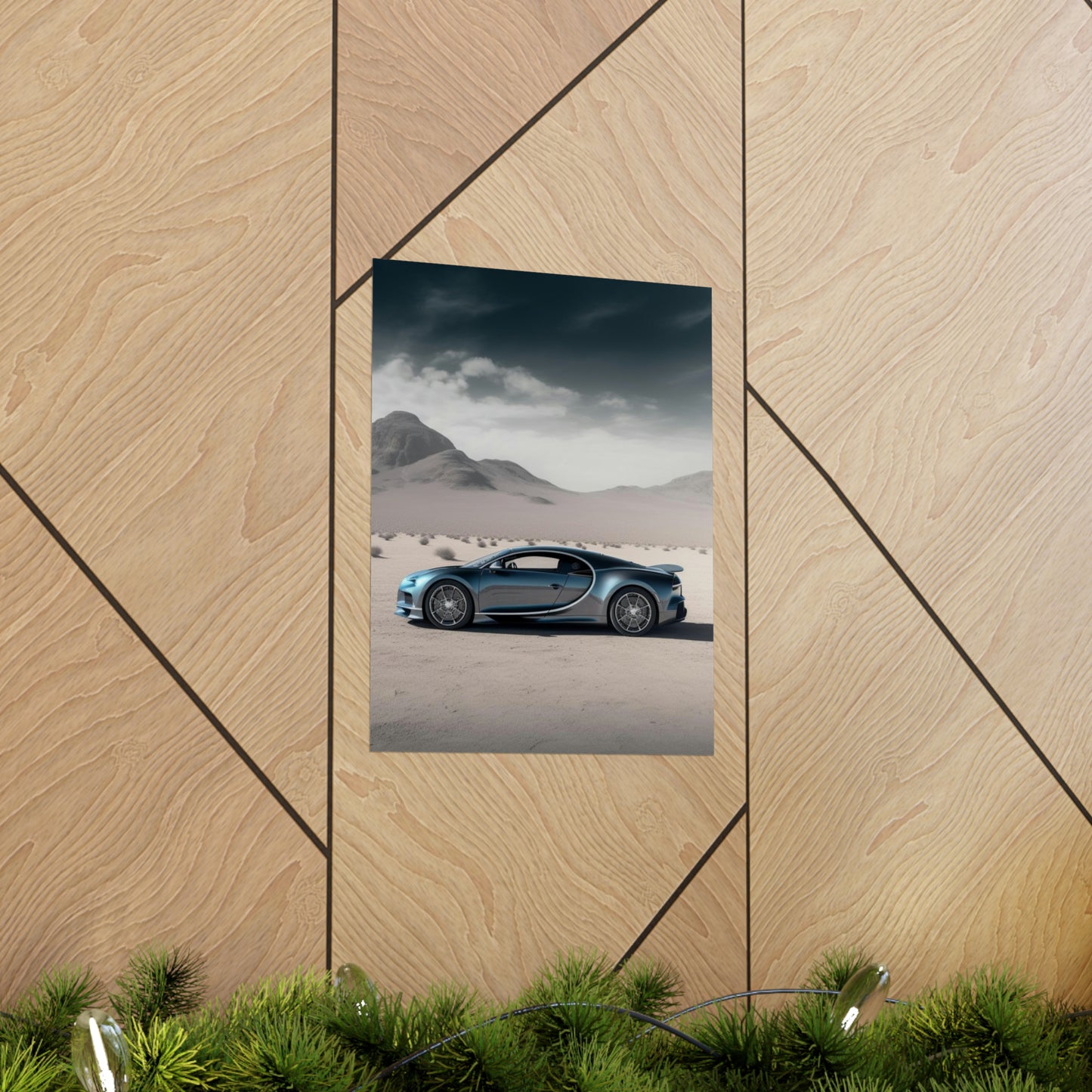 Premium Matte Vertical Posters Bugatti Real Look 1