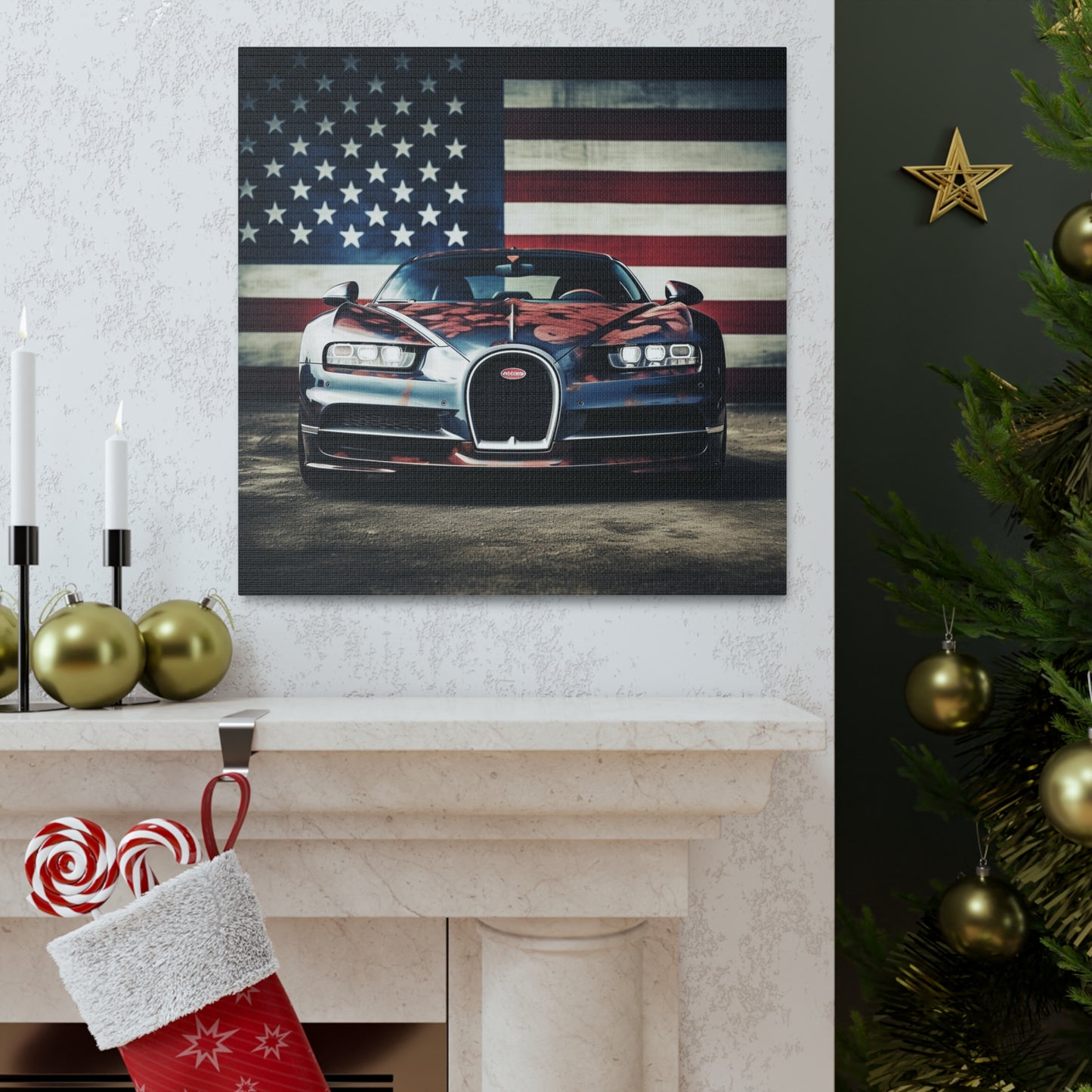 Canvas Gallery Wraps Bugatti Flag 3