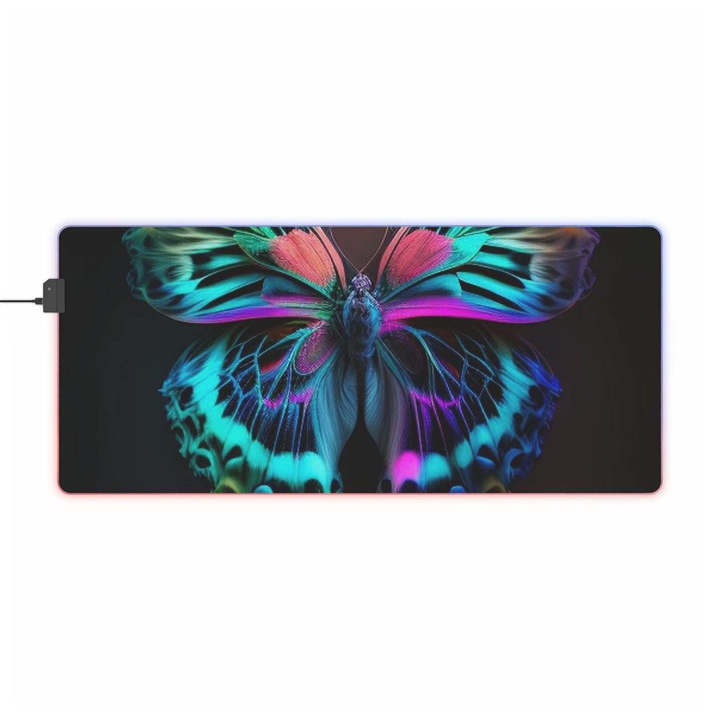 LED Gaming Mouse Pad Neon Butterfly Fusion 1