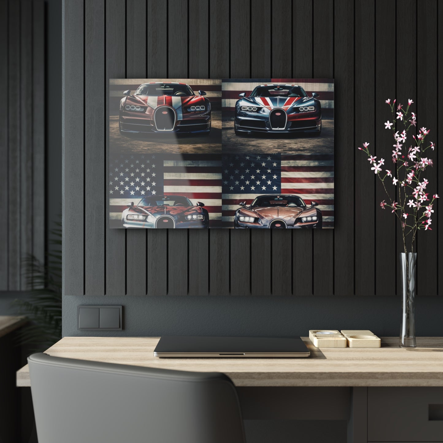 Acrylic Prints Bugatti Flag 5