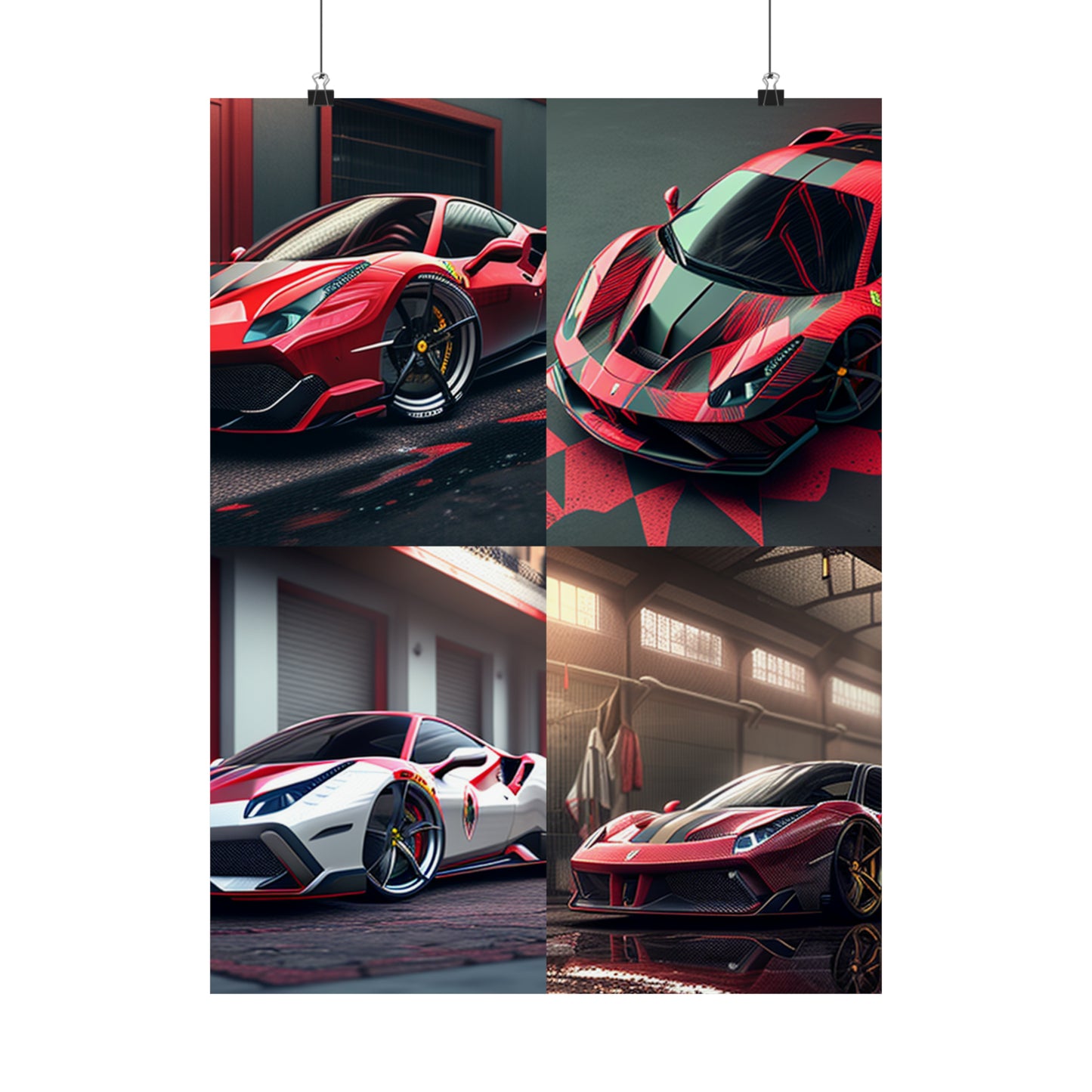 Premium Matte Vertical Posters Ferrari Hyper 5