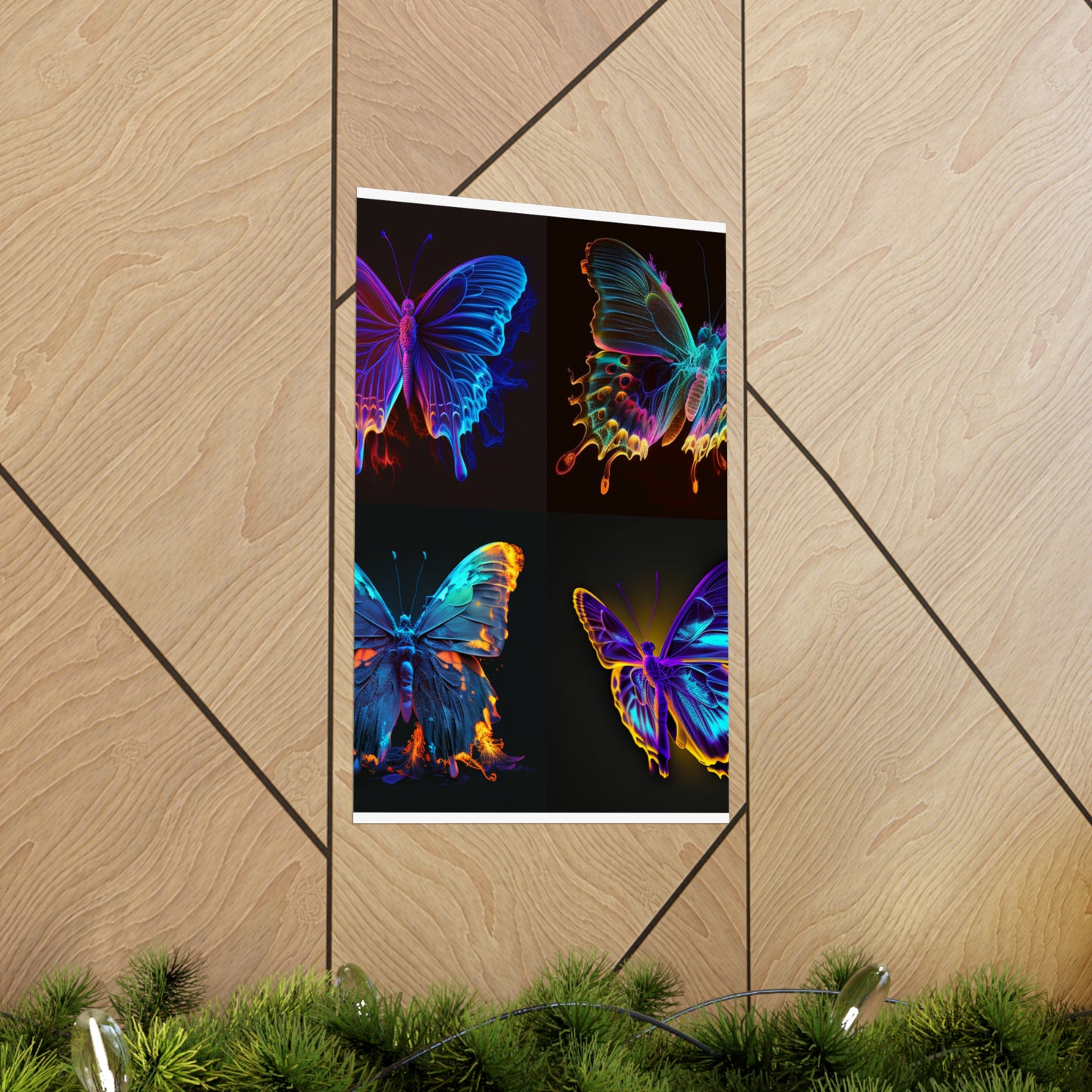 Premium Matte Vertical Posters Thermal Butterfly 5