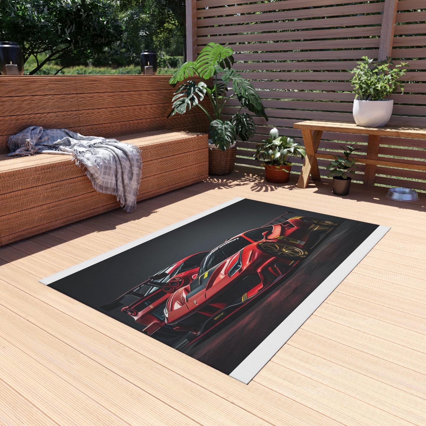 Outdoor Rug  Ferrari Red 3