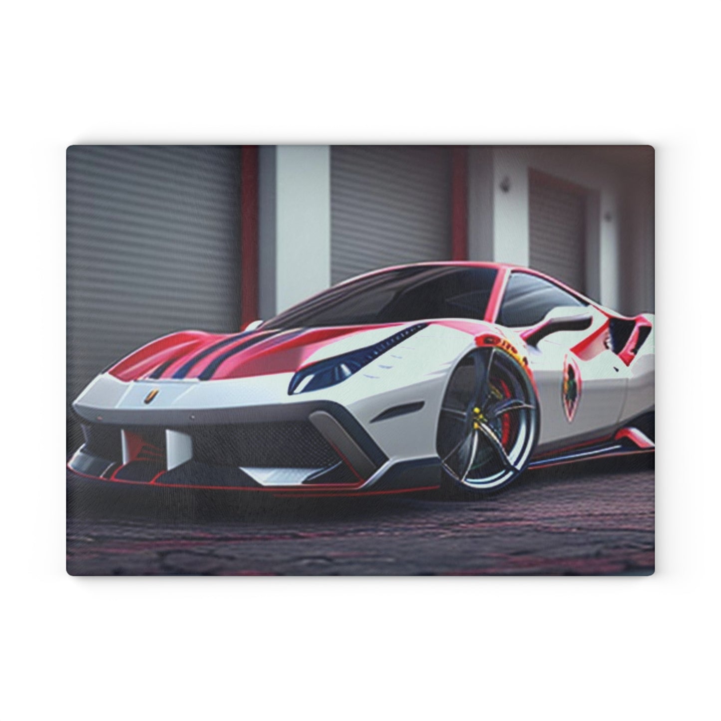 Glass Cutting Board Ferrari Hyper 3