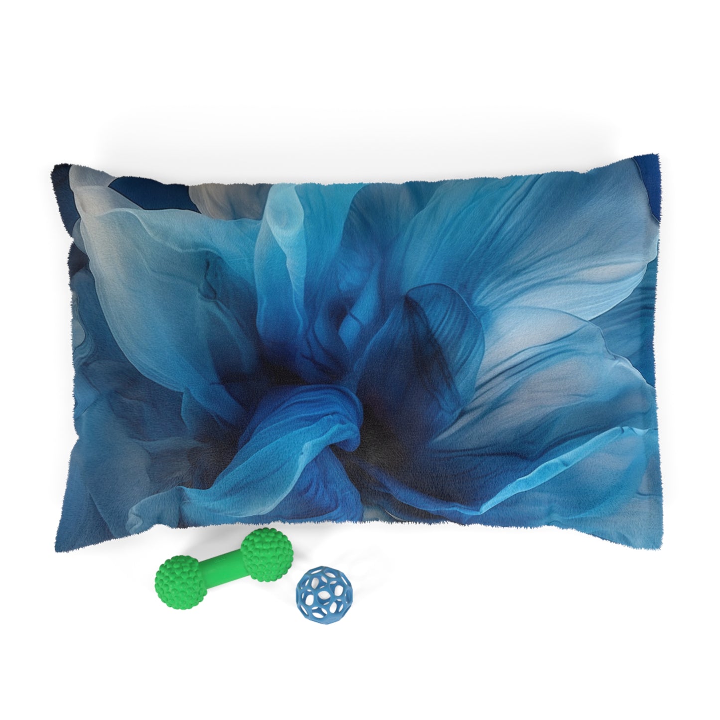 Pet Bed Blue Tluip Abstract 2