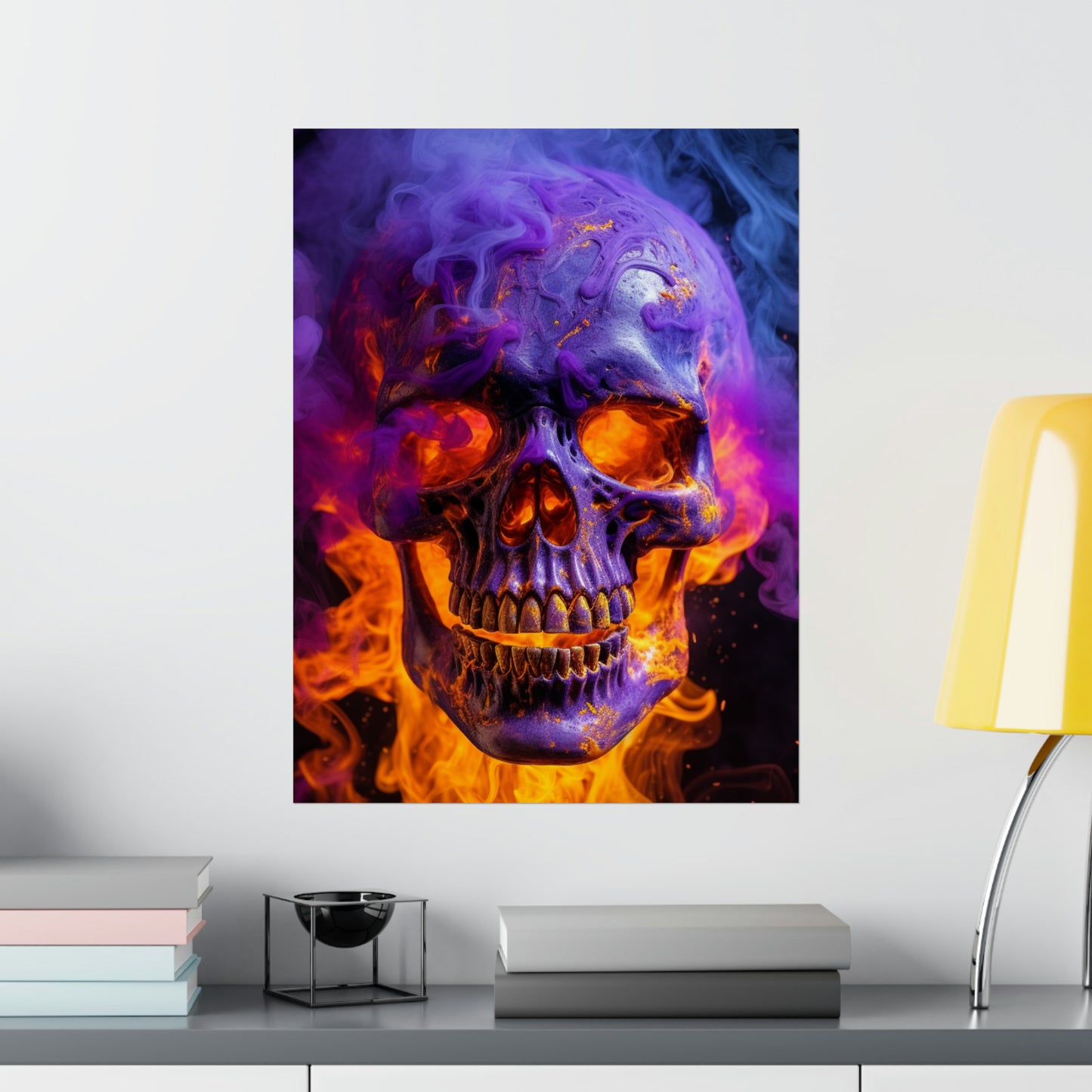 Premium Matte Vertical Posters Macro Skull 1