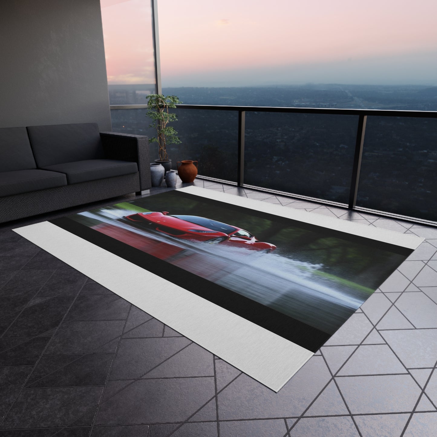 Outdoor Rug  Water Ferrari Splash 2