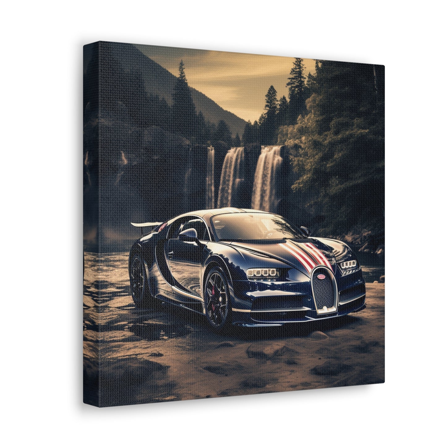 Canvas Gallery Wraps Bugatti Waterfall 2