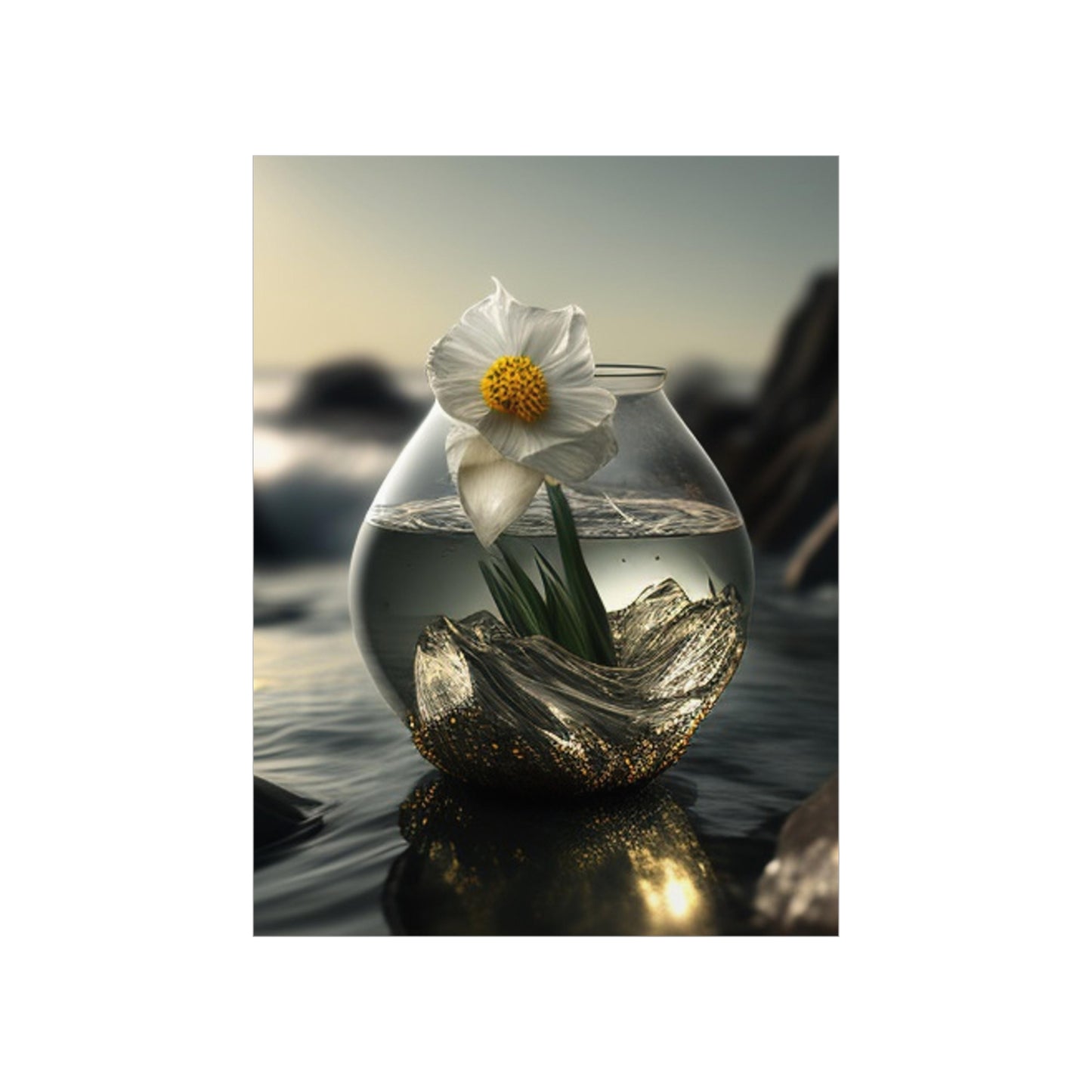 Premium Matte Vertical Posters Daffodil 1