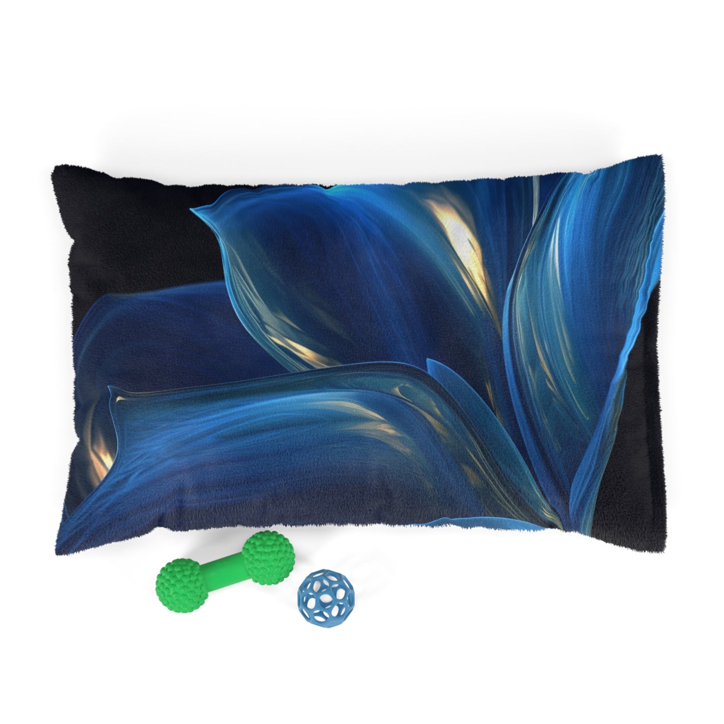 Pet Bed Abstract Blue Tulip 1