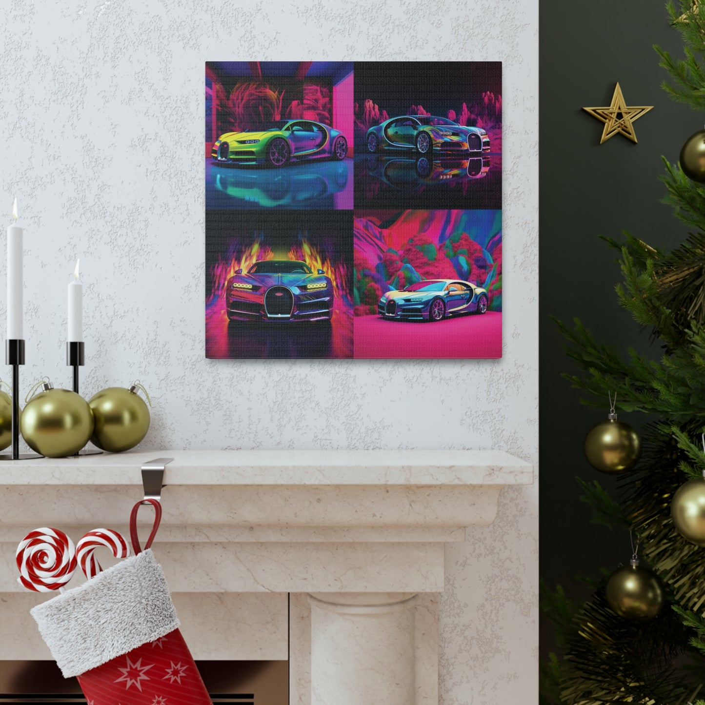 Canvas Gallery Wraps Florescent Bugatti Flair 5