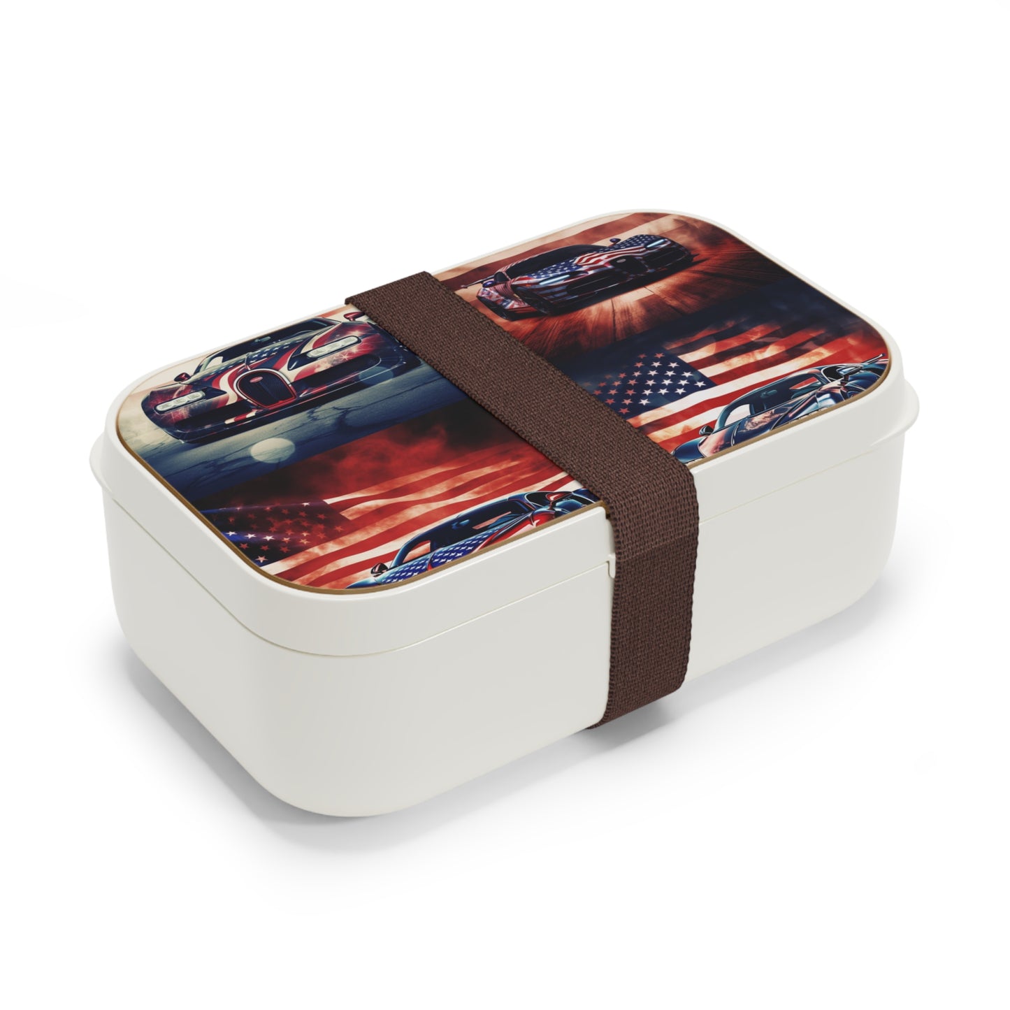 Bento Lunch Box Abstract American Flag Background Bugatti 5