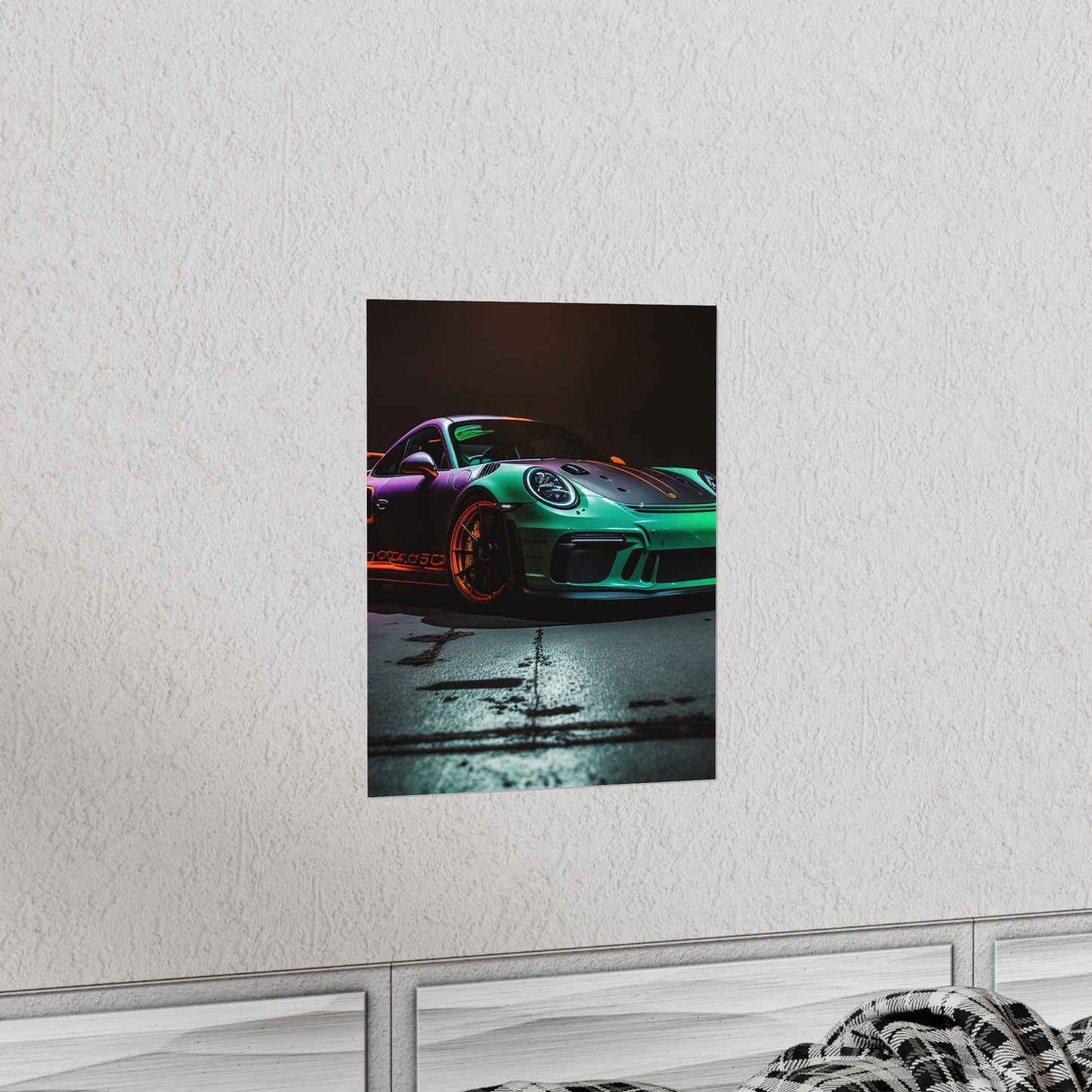 Premium Matte Vertical Posters Porsche Color 4