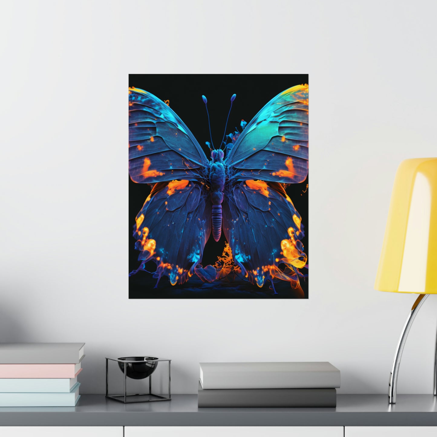 Premium Matte Vertical Posters Thermal Butterfly 3